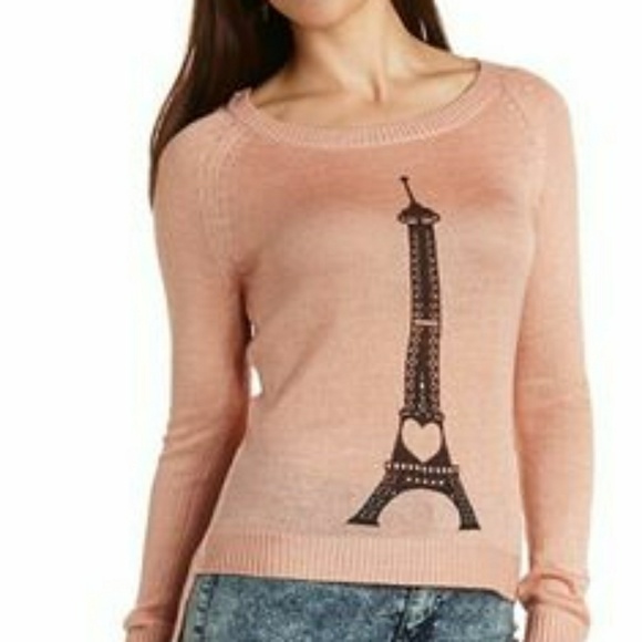 Charlotte Russe Sweaters - CHARLOTTE RUSSE EIFFEL TOWER SOFT SWEATER